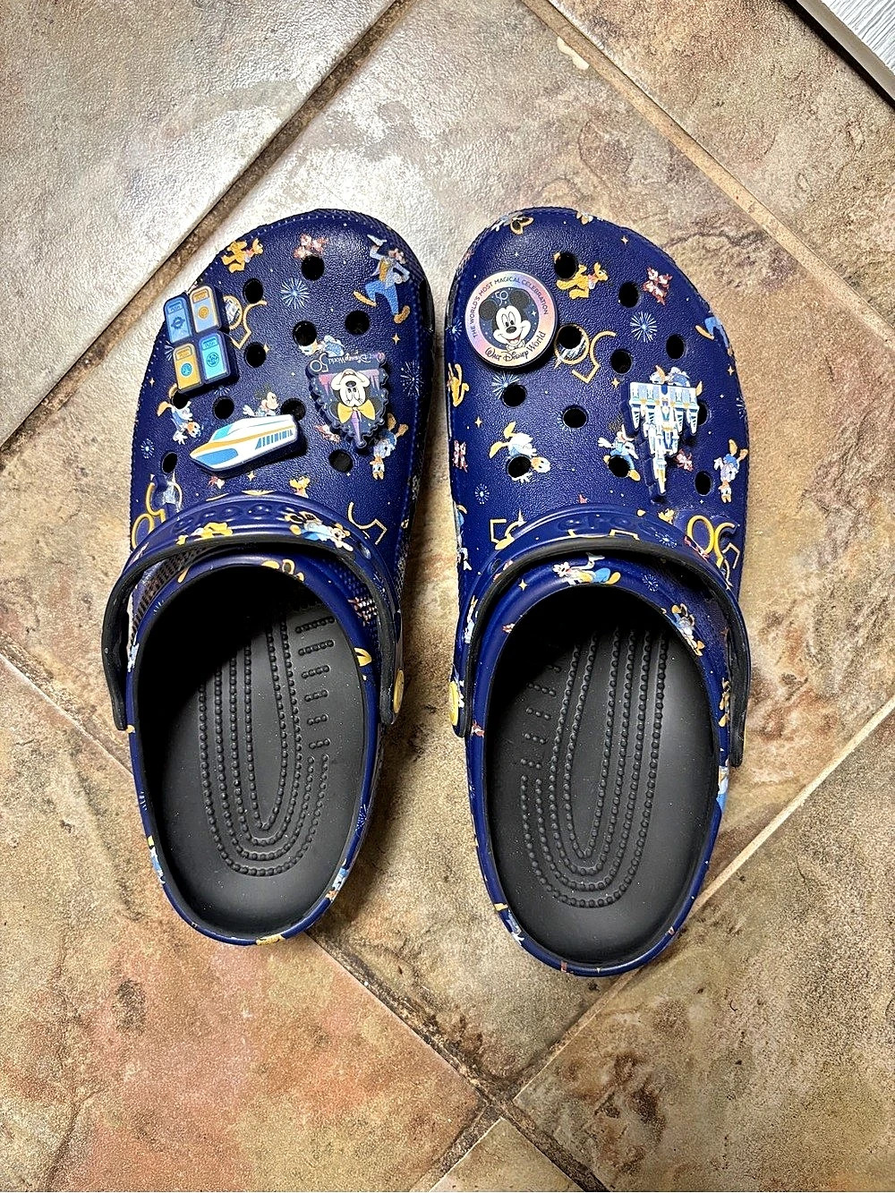 Crocs Walt Disney World 50th Anniversary Clogs + jibbits